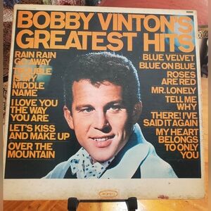 Bobby Vinton's Greatest Hits Vinyl Record, 1964, Epic Label , Pop Singer,